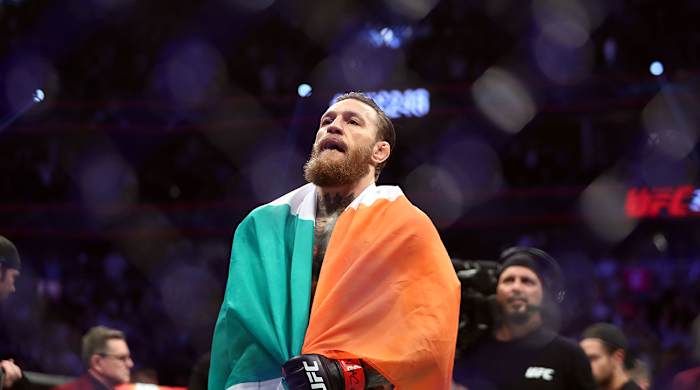 Conor McGregor after defeating Donald Cerrone at UFC 246